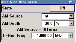 Guide de démarrage rapide Exemple de configuration Génération d'un signal modulé en amplitude Pour générer et afficher un signal AM simple, procéder comme suit : 1.