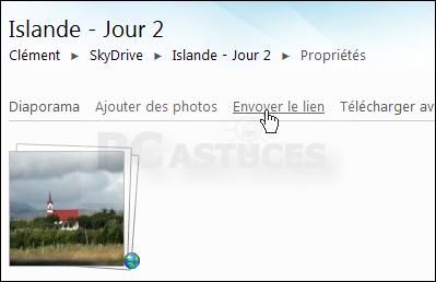 4. Vous pouvez aussi utiliser les assistants de SkyDrive.