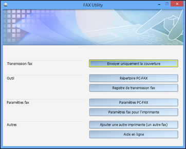 Windows (autres versions) : Cliquez sur programmes > EPSON Software. 2. Sélectionnez FAX Utility.