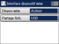 Transfert de fichiers d'un dispositif de stockage à votre ordinateur Sujet parent: Utilisation de cartes mémoire et de périphériques USB avec votre produit Configuration de l'interface des
