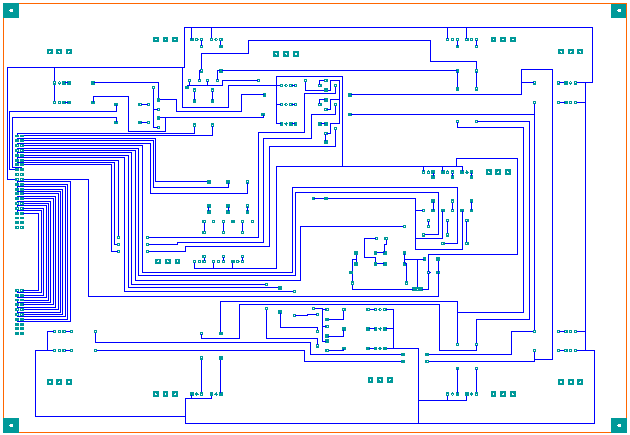 9.3.1.2. Circuit imprimé du simulateur. Pas à l échelle.