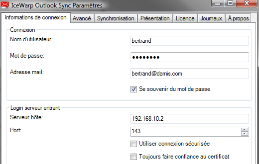Serveur IceWarp - guide Outlook Sync 13 Ceci va ouvrir l'installeur sans demander la création d'un profil.