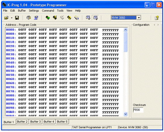 driver. Cliquez sur YES. ICPROG est désormais opérationnel sous Windows XP.