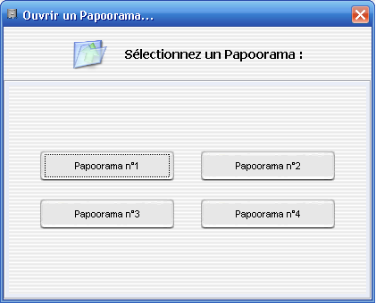 fenêtre. Cliquez sur ce bouton pour transférer le Papoorama au Papoo. Rallumez ensuite le Papoo. Récupérer un Papoorama Cliquez sur ce bouton pour récupérer le Papoorama contenu dans le Papoo.