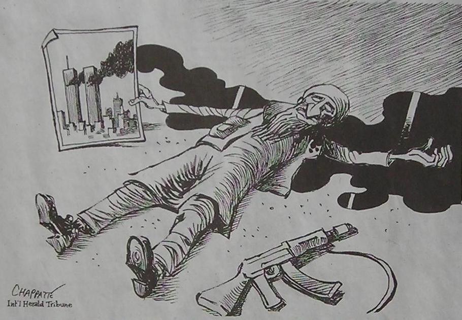 Le 11 septembre par le dessin de presse caricatures américaines publiés en septembre