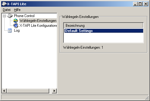 7. Configurer X-TAPI Cliquez sur le symbole de téléphone sur l écran du X-TAPI Lite et sélectionnez Wählregeln-