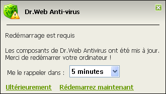 Chapitre 3. Fonctionnalités de Dr.Web Agent 51 exécutées ou nécessaires qui concernent l'antivirus ou le fonctionnement de votre PC. Résumé de Dr.