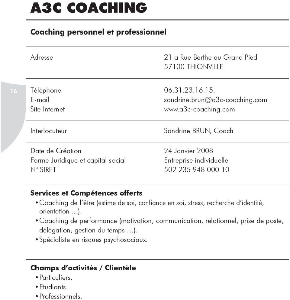 com Site Internet www.a3c-coaching.
