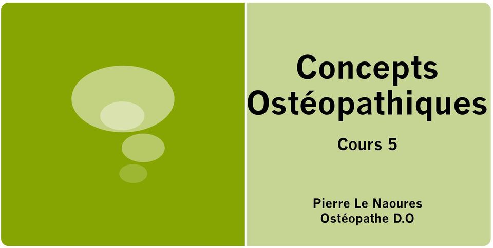 Concepts Ostéopathiques - PDF Free Download
