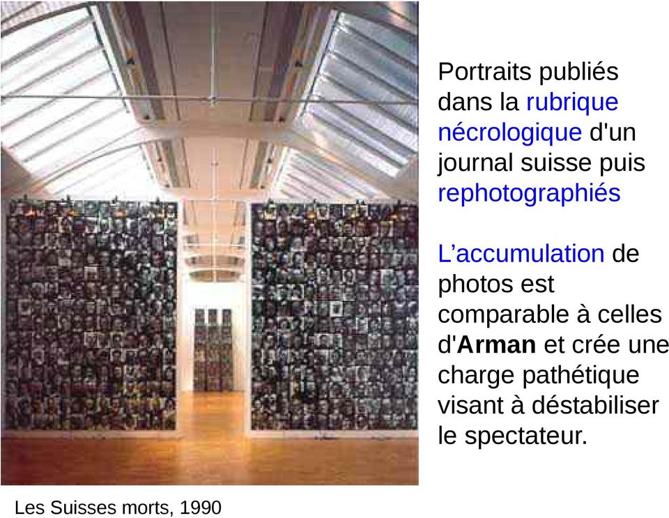 RÃ©sultat de recherche d'images pour "Christian Boltanski, Suisses morts, 1990. analyse questions"