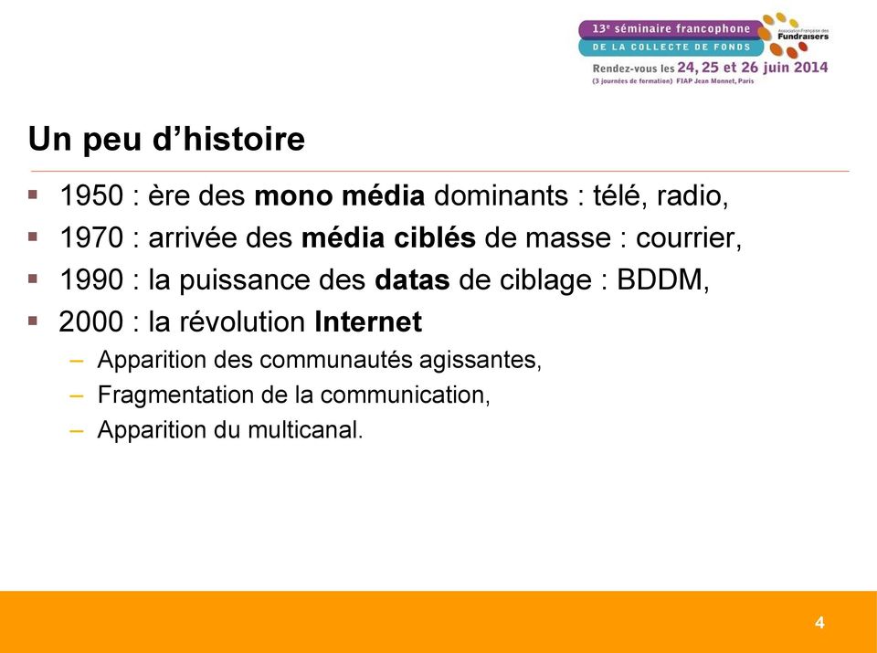 de ciblage : BDDM, 2000 : la révolution Internet Apparition des communautés