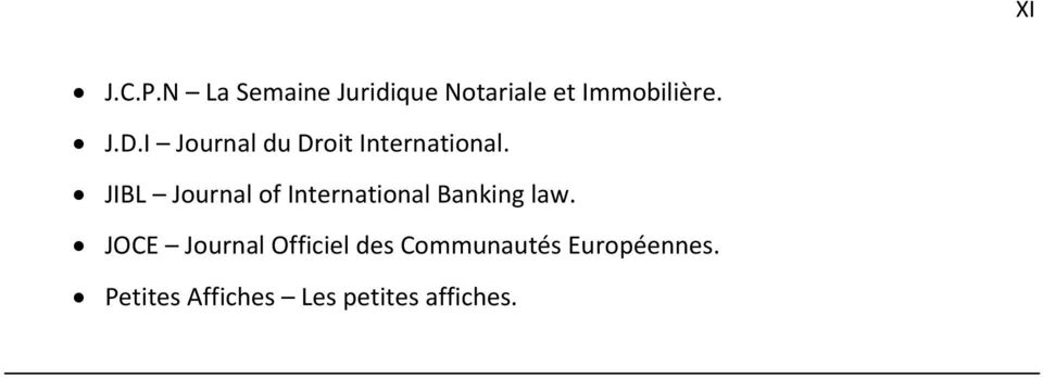 JIBL Journal of International Banking law.