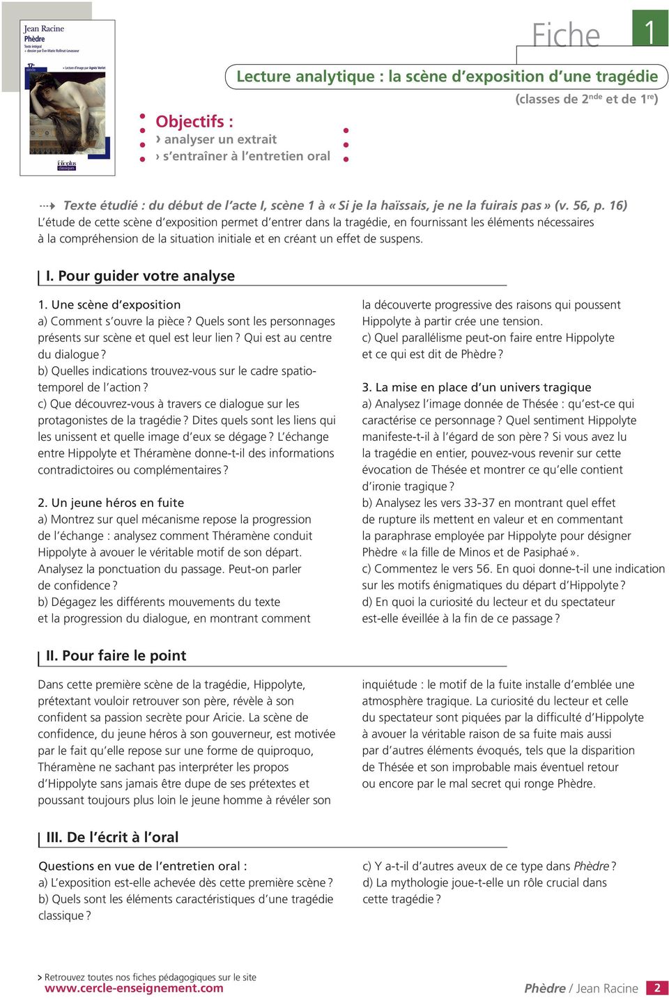 Phèdre de Jean Racine - PDF Téléchargement Gratuit