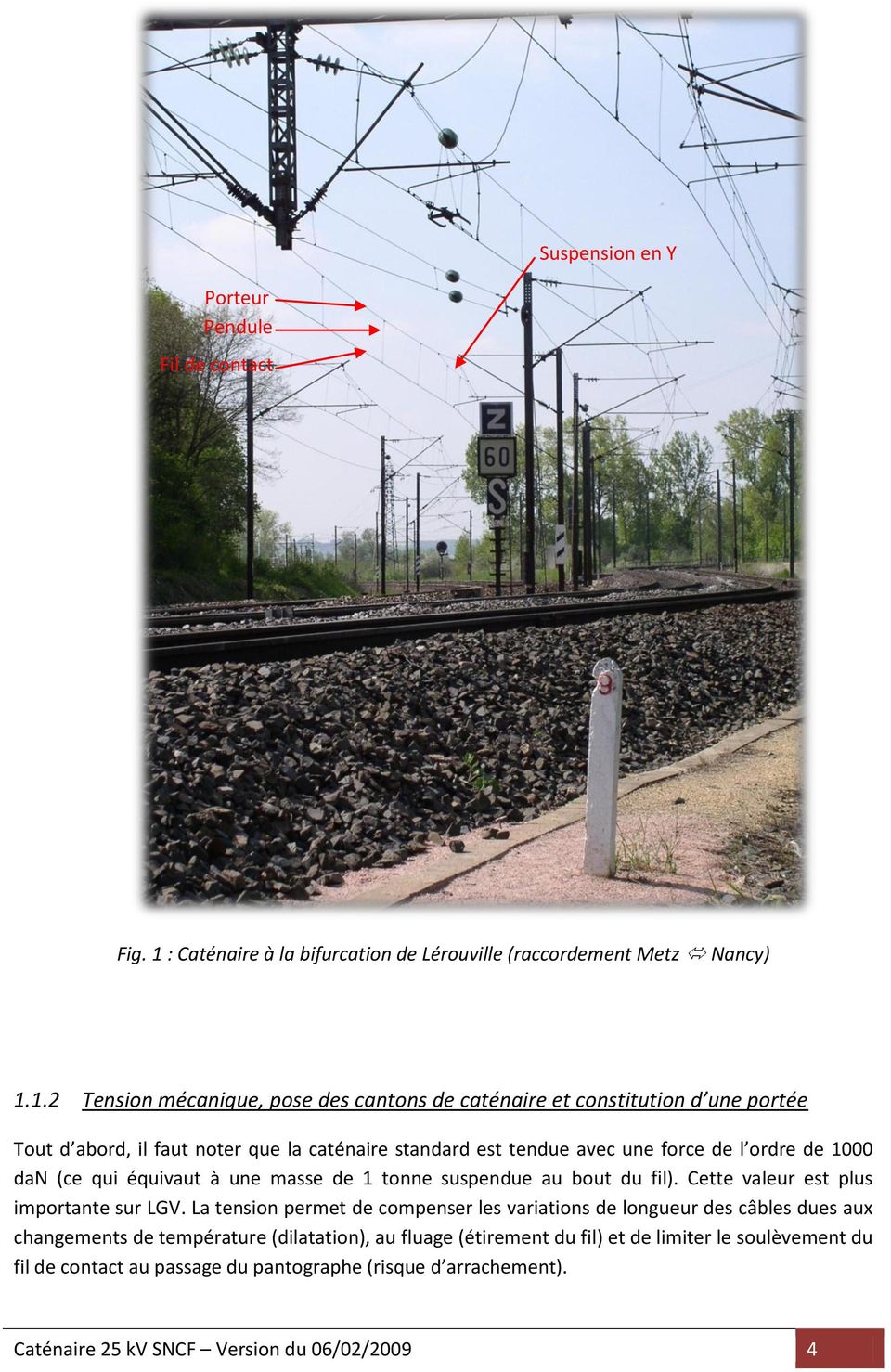 Caténaire 25 kv SNCF Partie 1 : les dispositions réelles - PDF Free Download