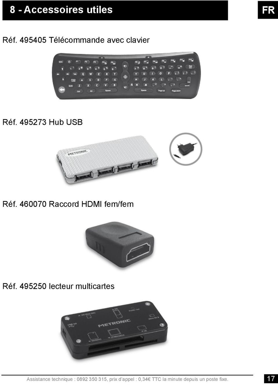 460070 Raccord HDMI fem/fem Réf.