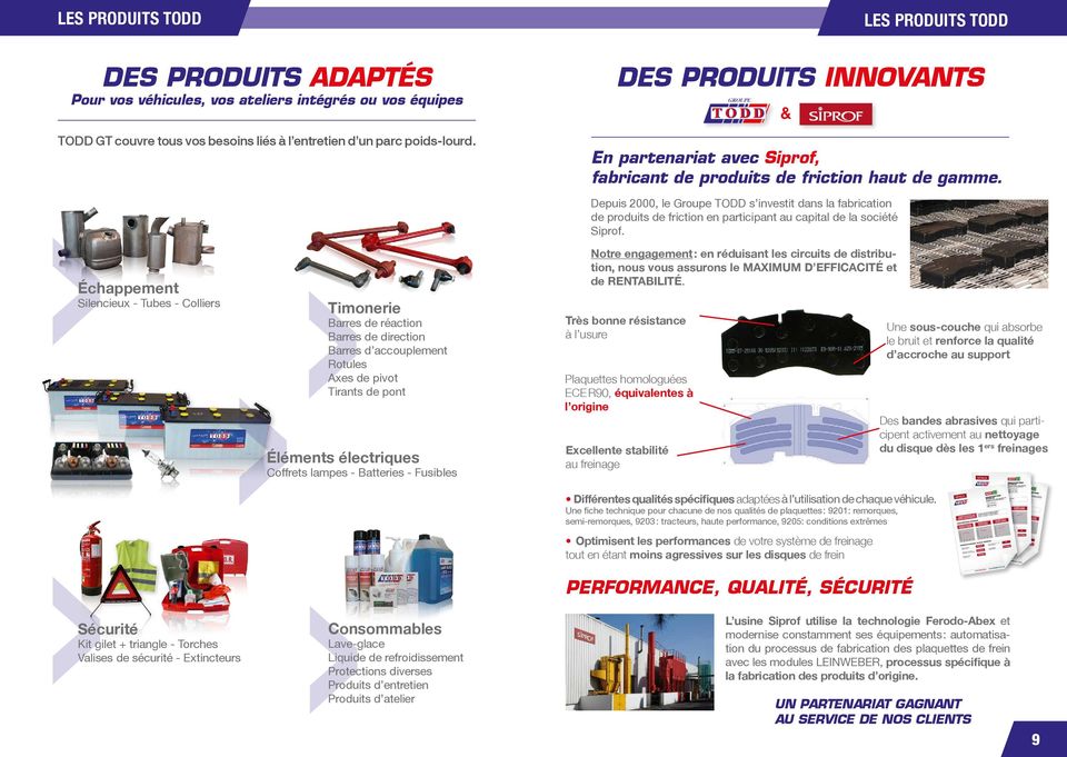 & En partenariat avec Siprof, fabricant de produits de friction haut de gamme.