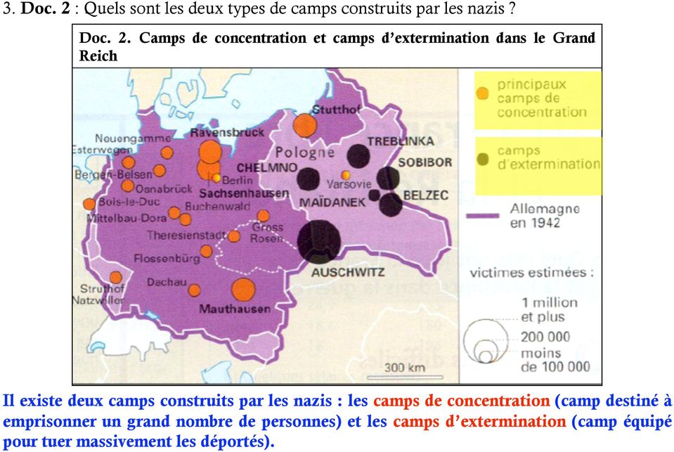 Camps de concentration et camps d extermination dans le Grand Reich Il existe deux camps