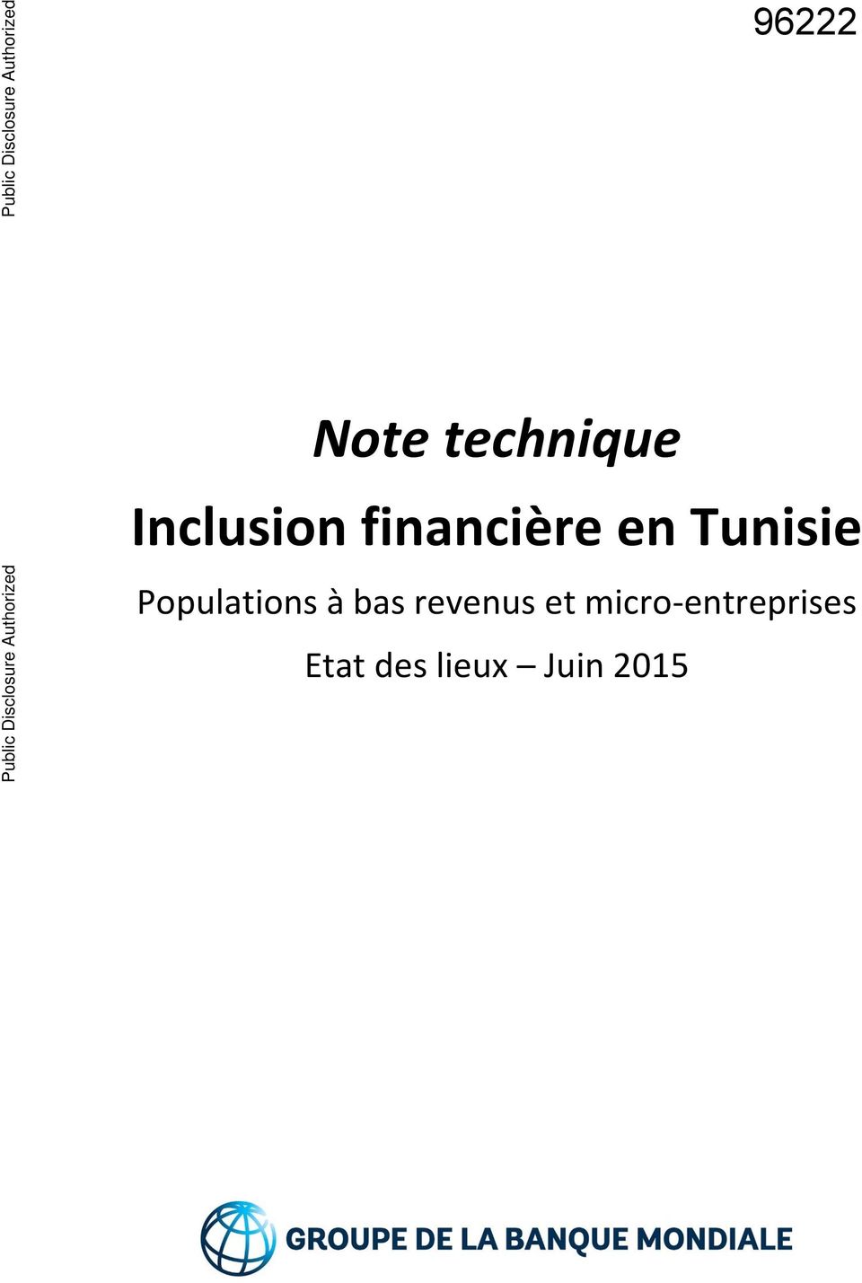 financière en Tunisie Populations à bas revenus et