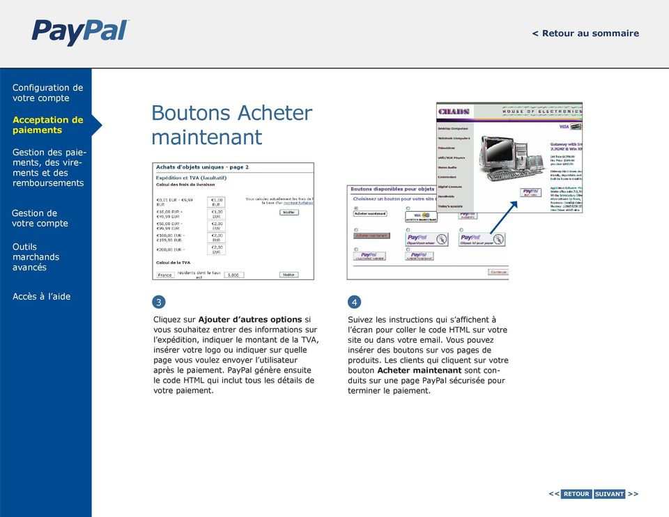 PayPal génère ensuite le code HTML qui inclut tous les détails de votre paiement.