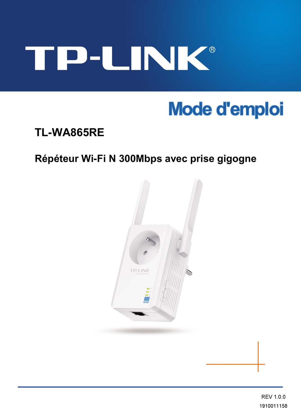 Répéteur Wifi 300 Mbps TL-WA865RE TP-LINK - TPLINK_WA865RE