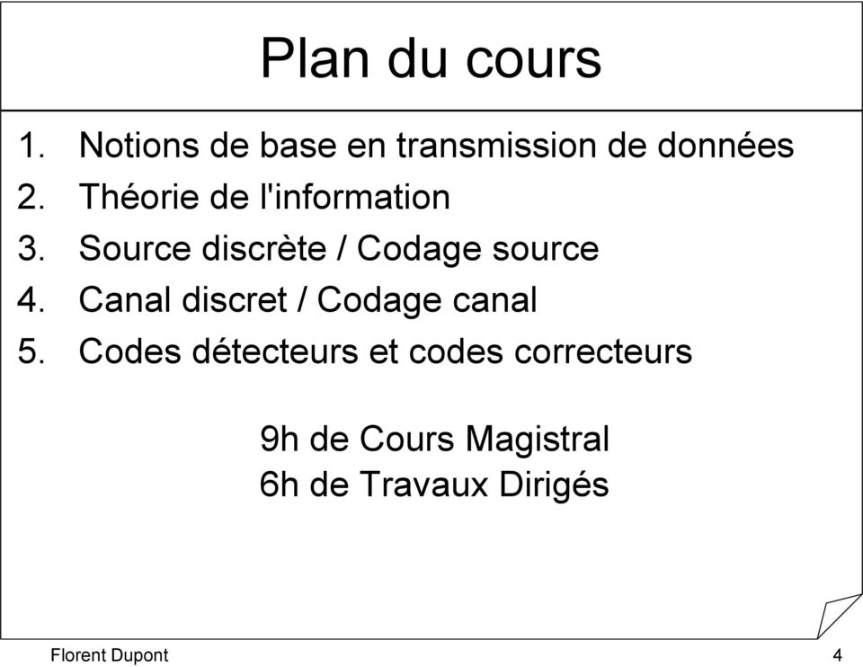 Canal discret / Codage canal 5.