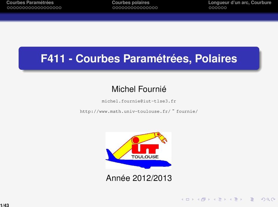 Polaires Michel Fournié michel.fournie@iut-tlse3.