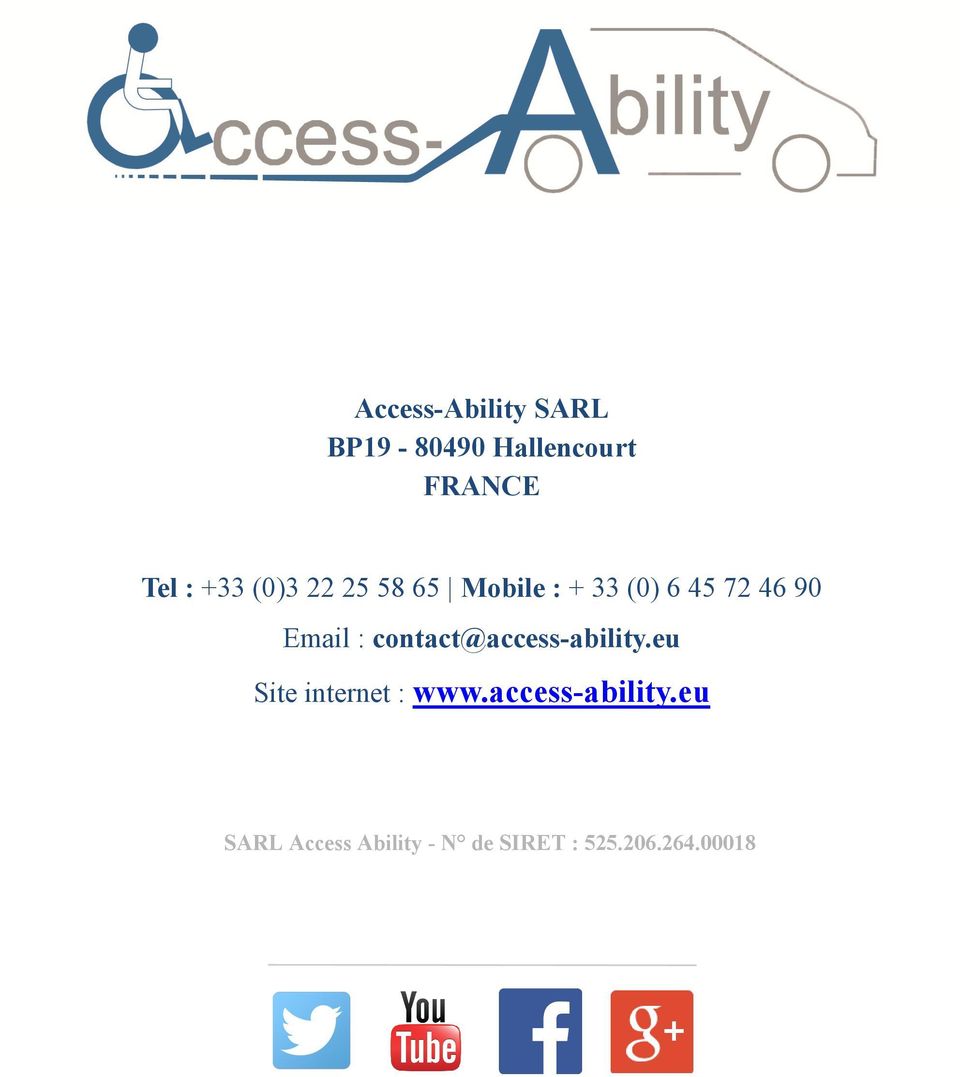 contact@access-ability.eu Site internet : www.