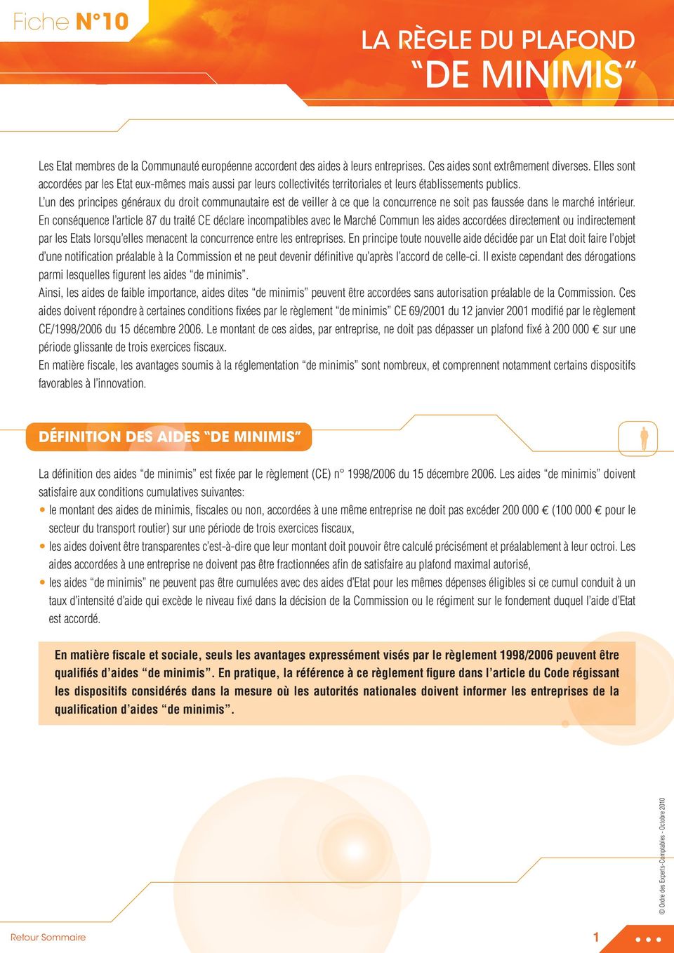 LA RÈGLE DU PLAFOND DE MINIMIS - PDF Free Download