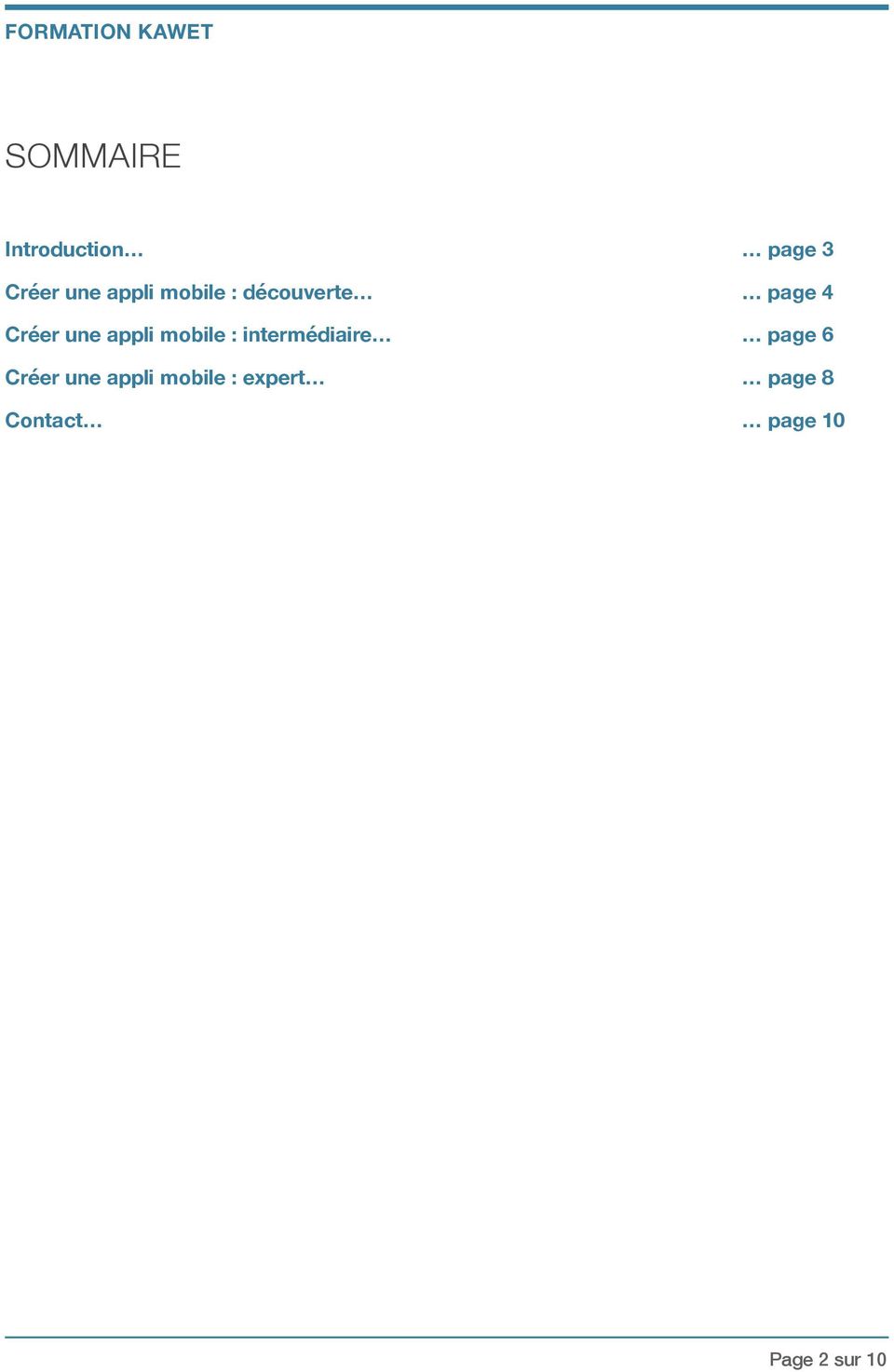 mobile : intermédiaire page 6 Créer une appli