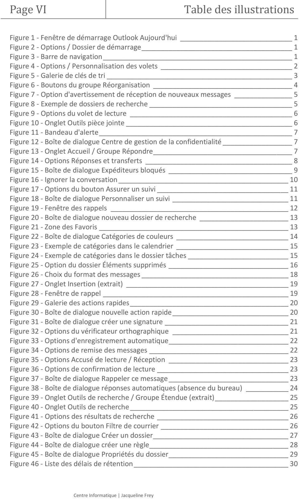 Exemple de dossiers de recherche 5 Figure 9 - Options du volet de lecture 6 Figure 10 - Onglet Outils pièce jointe 6 Figure 11 - Bandeau d'alerte 7 Figure 12 - Boîte de dialogue Centre de gestion de
