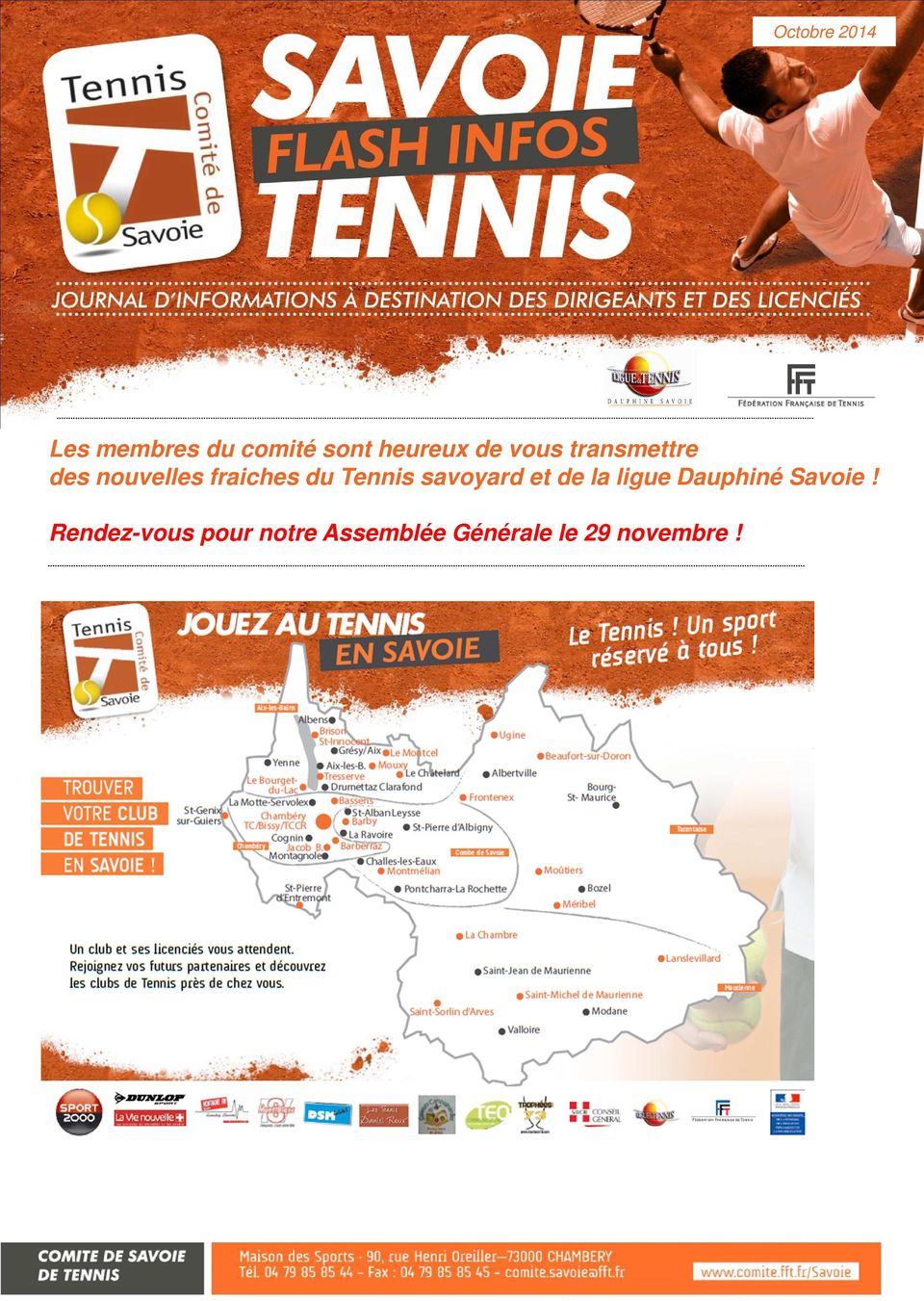 Tennis savoyard et de la ligue Dauphiné Savoie!