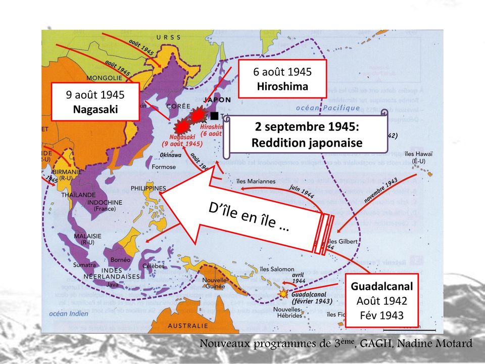 1945: Reddition japonaise