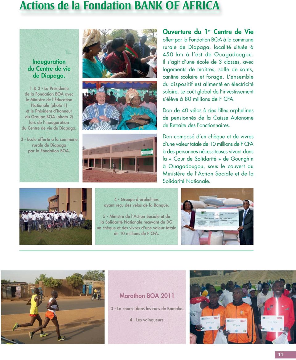 3 - École offerte a la commune rurale de Diapaga par la Fondation BOA.