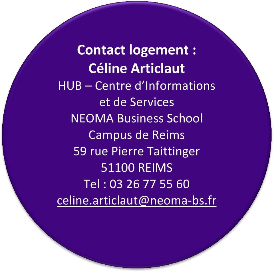 Campus de Reims 59 rue Pierre Taittinger 51100