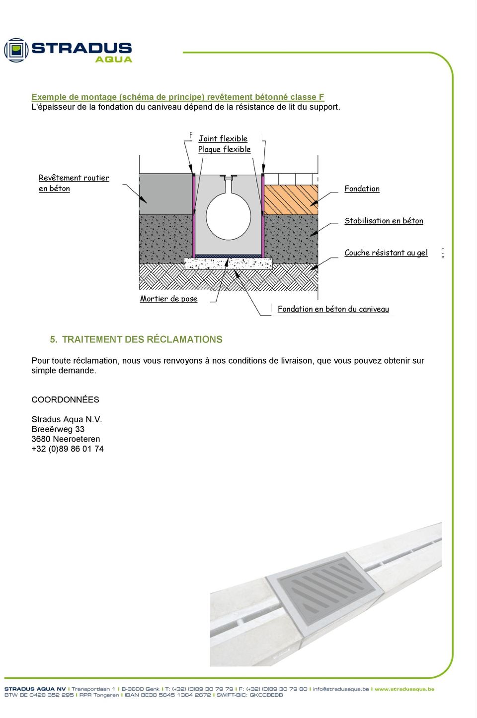 Joint flexible Plaque flexible Revêtement routier en béton Fondation Stabilisation en béton Couche résistant au gel Fondation en