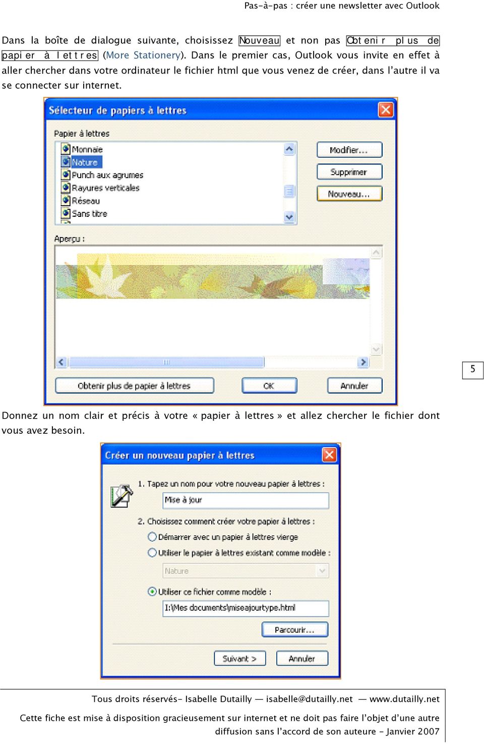 Dans le premier cas, Outlook vous invite en effet à aller chercher dans votre ordinateur le fichier