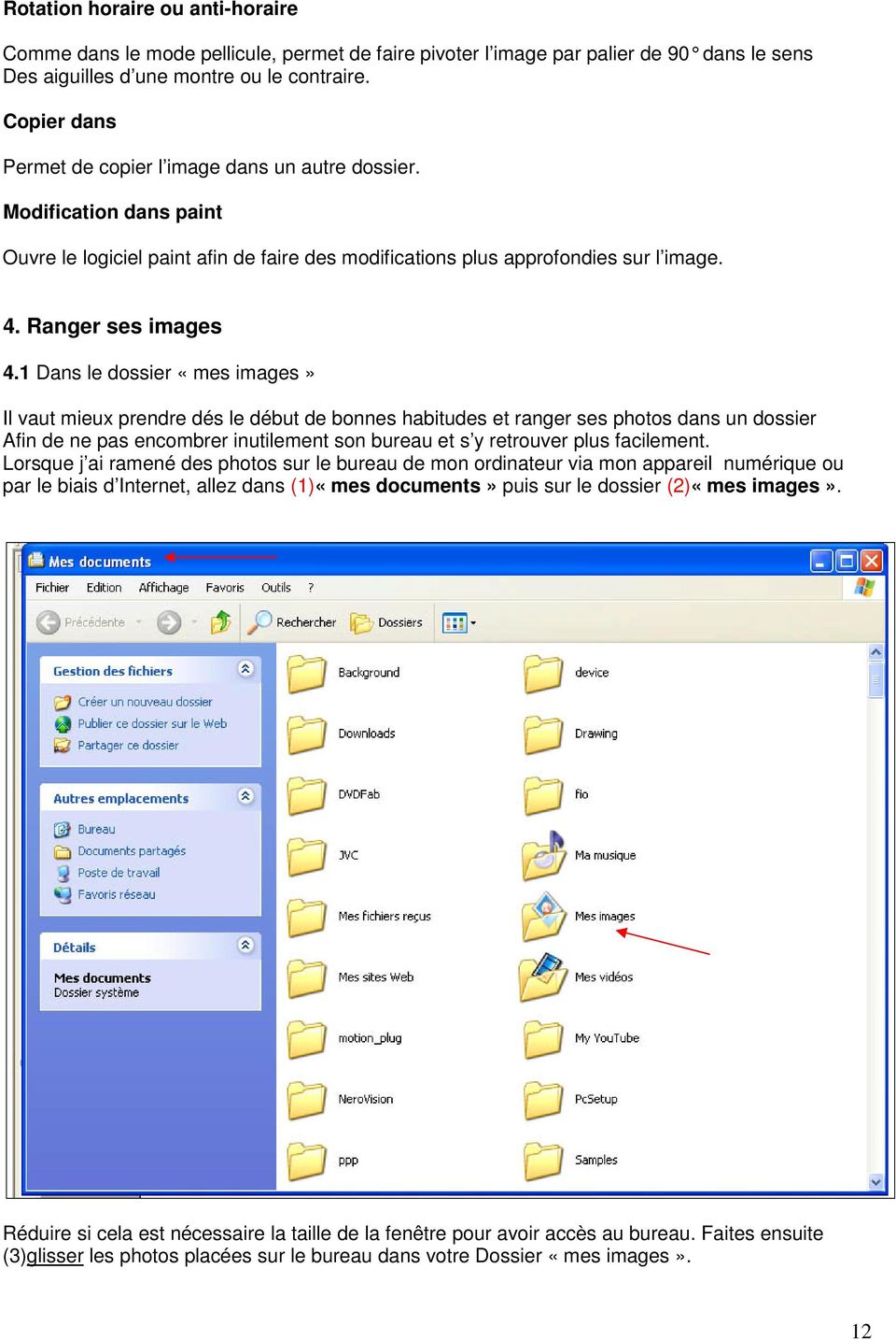 (2) Dans le menu de gauche, «gestion des fichiers», je clique sur «copier ce fichier».