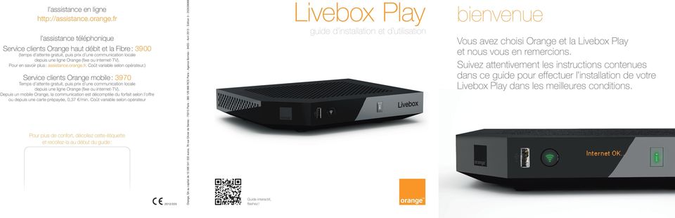 Livebox Play guide d installation et d utilisation - PDF Téléchargement  Gratuit