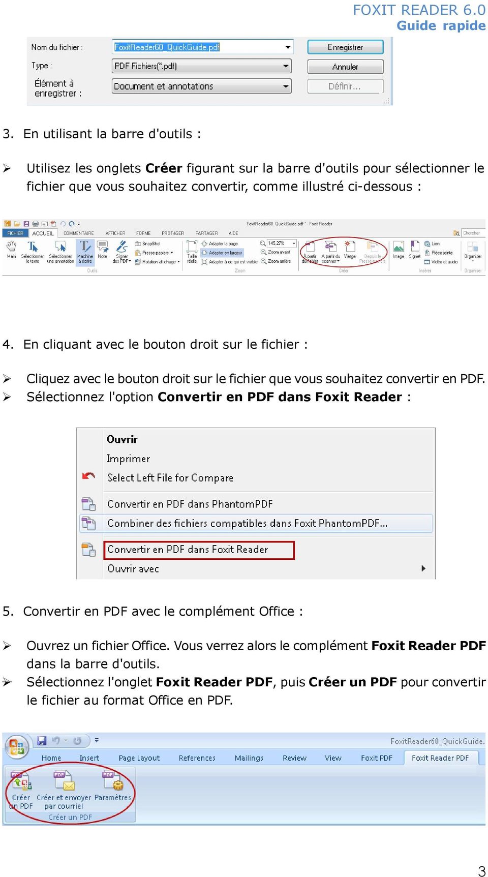 En cliquant avec le bouton droit sur le fichier : Cliquez avec le bouton droit sur le fichier que vous souhaitez convertir en PDF.