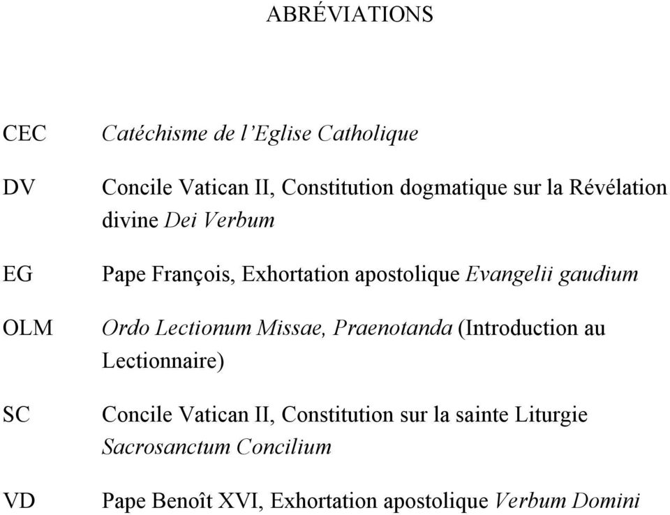 gaudium Ordo Lectionum Missae, Praenotanda (Introduction au Lectionnaire) Concile Vatican II,