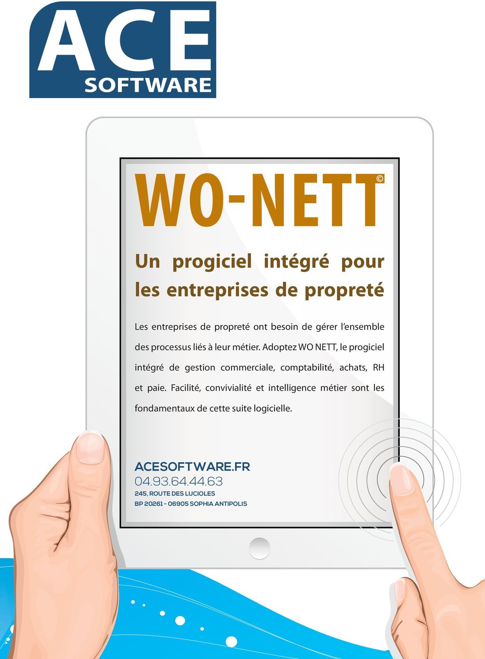 Adoptez WO NETT, le progiciel intégré de gestion commerciale, comptabilité, achats, RH et paie.