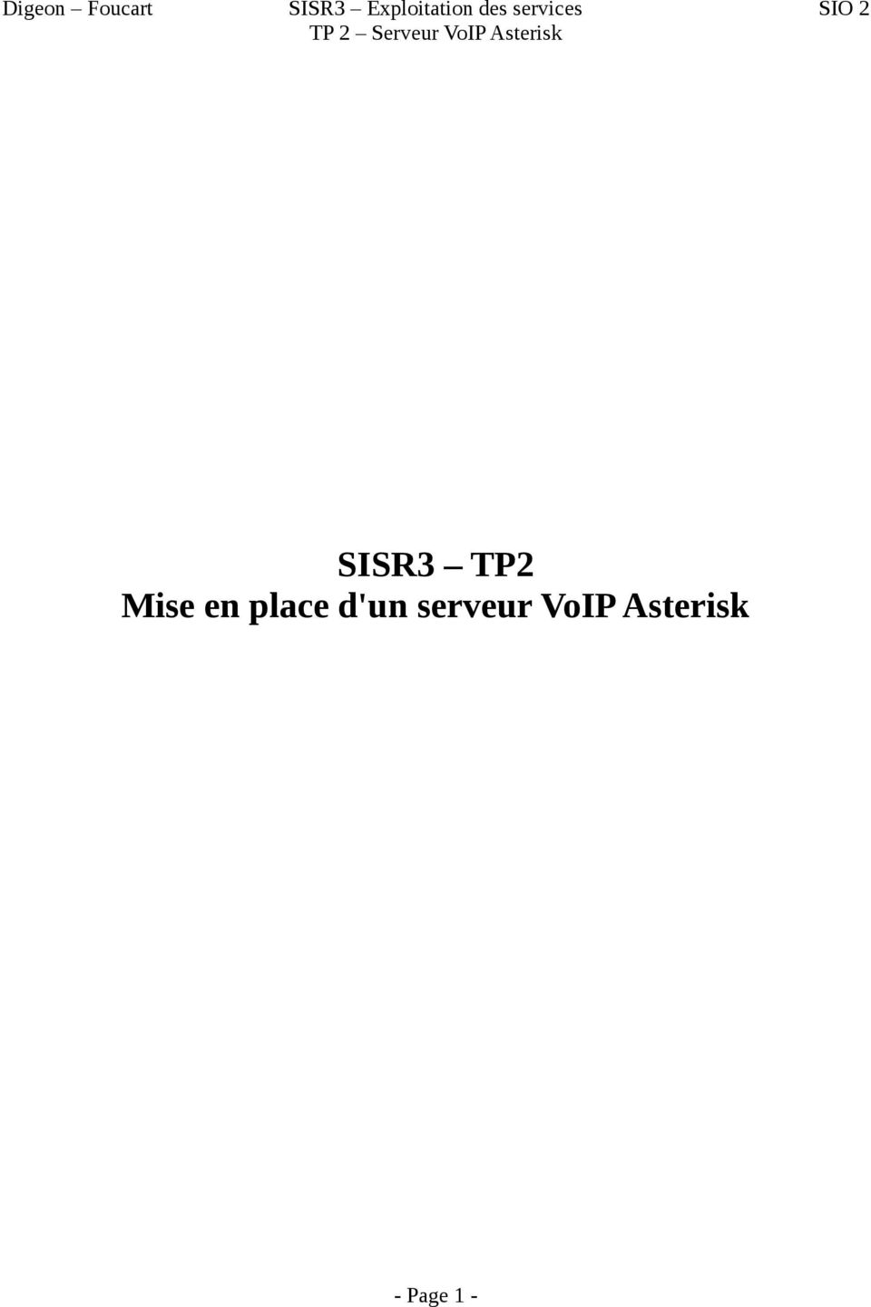 serveur VoIP