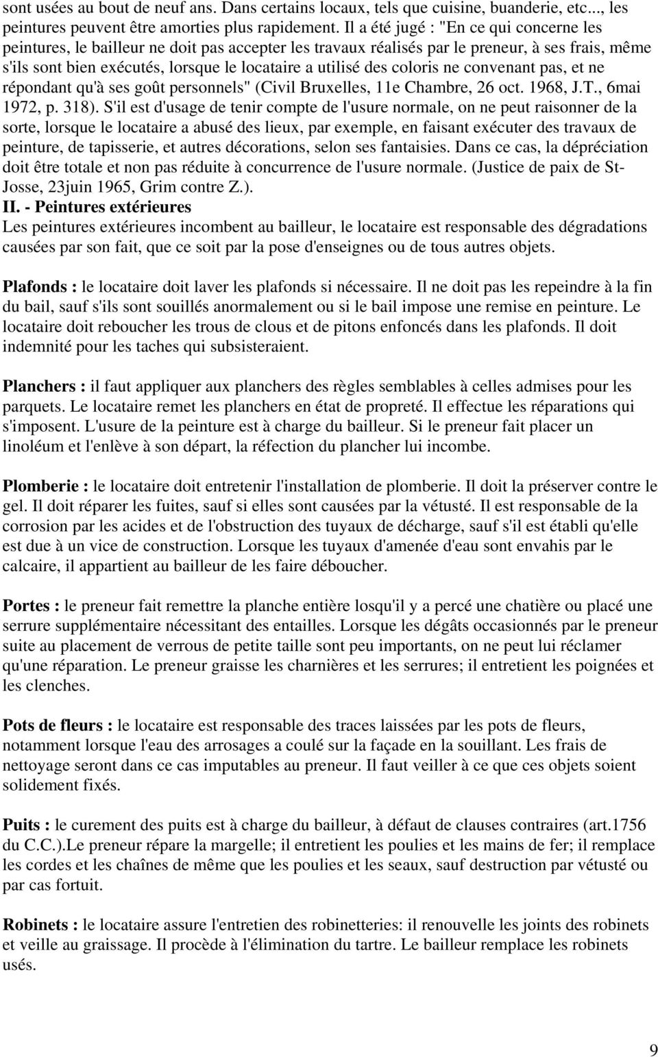 Reparations Et Travaux Responsabilites Du Bailleur Et Du Locataire 1ere Partie Pdf Free Download