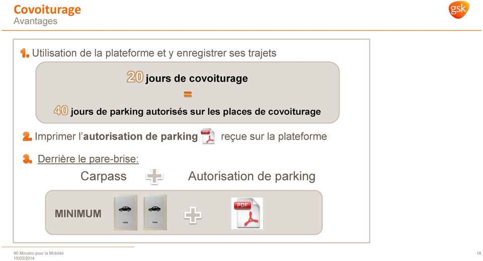 places de covoiturage Imprimer l autorisation de parking reçue sur la