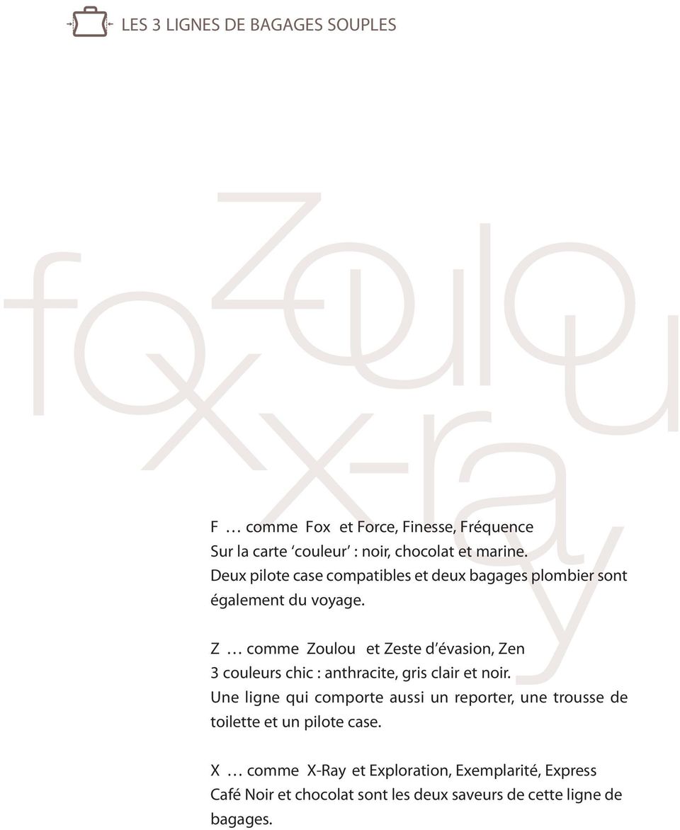 Z comme Zoulou et Zeste d évasion, Zen 3 couleurs chic : anthracite, gris clair et noir.
