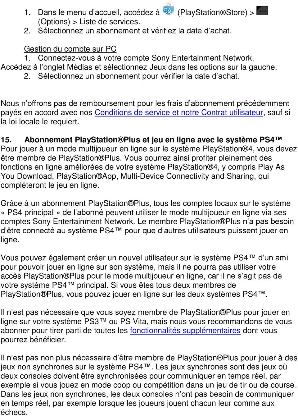 PlayStation Plus est disponible à l'achat dans tous les pays ayant accès à PlayStation  Store. - PDF Téléchargement Gratuit