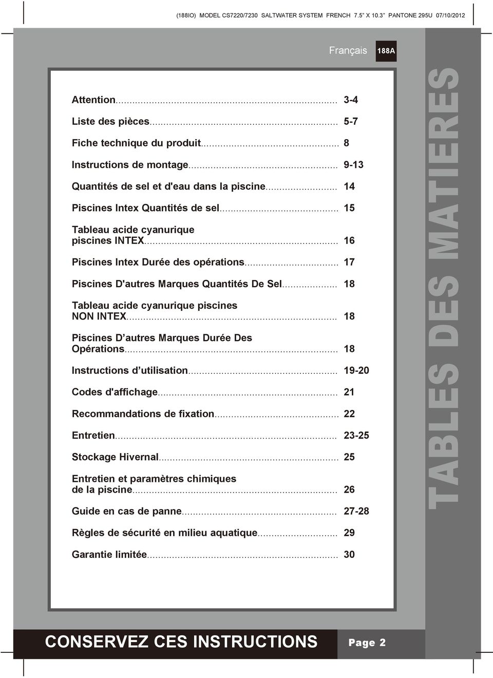 MANUEL D UTILISATION. Ecostérilisateur au sel Krystal Clear TM - PDF Free  Download