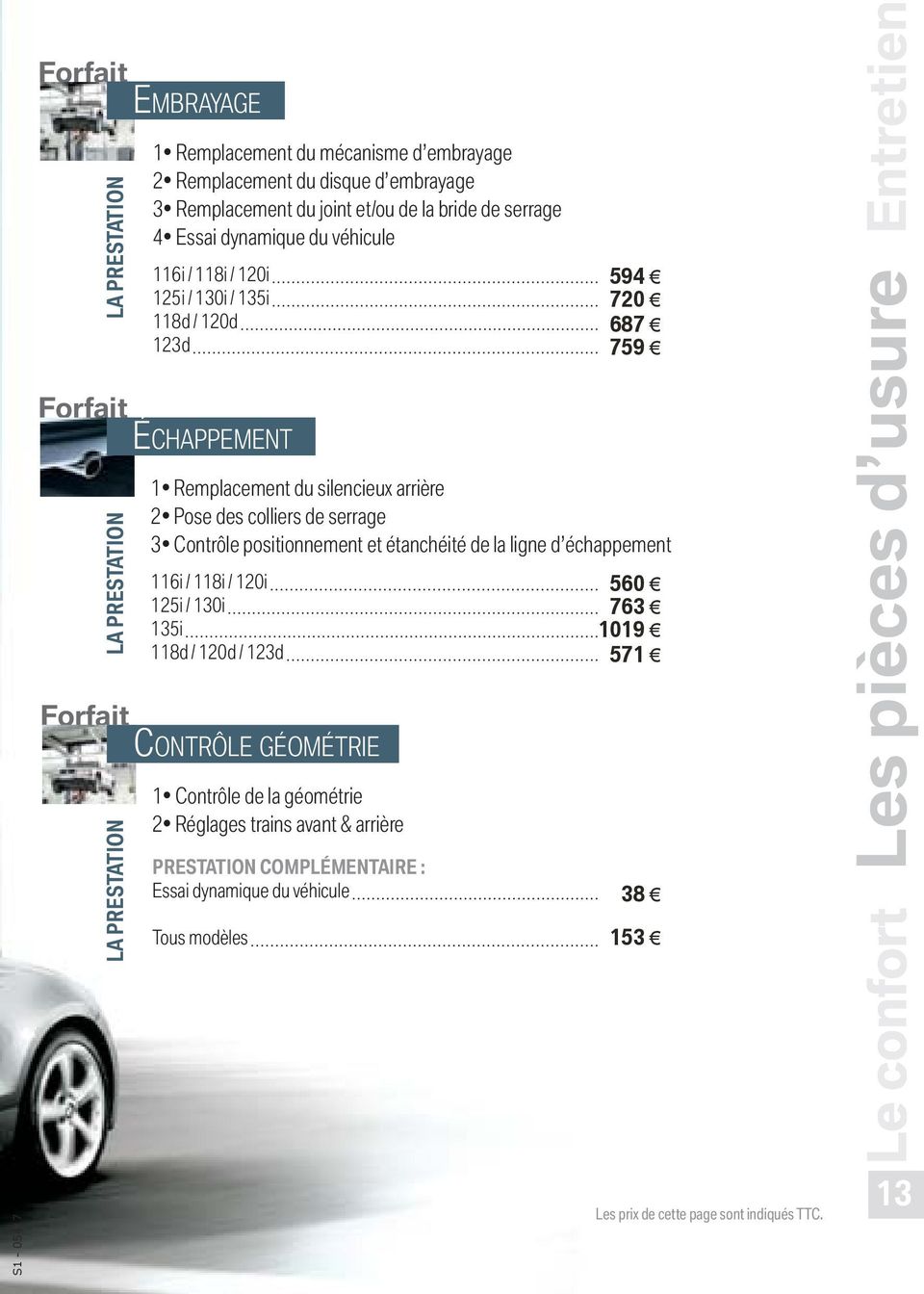 BMW Service LES FORFAITS ENTRETIEN BMW - PDF Téléchargement Gratuit