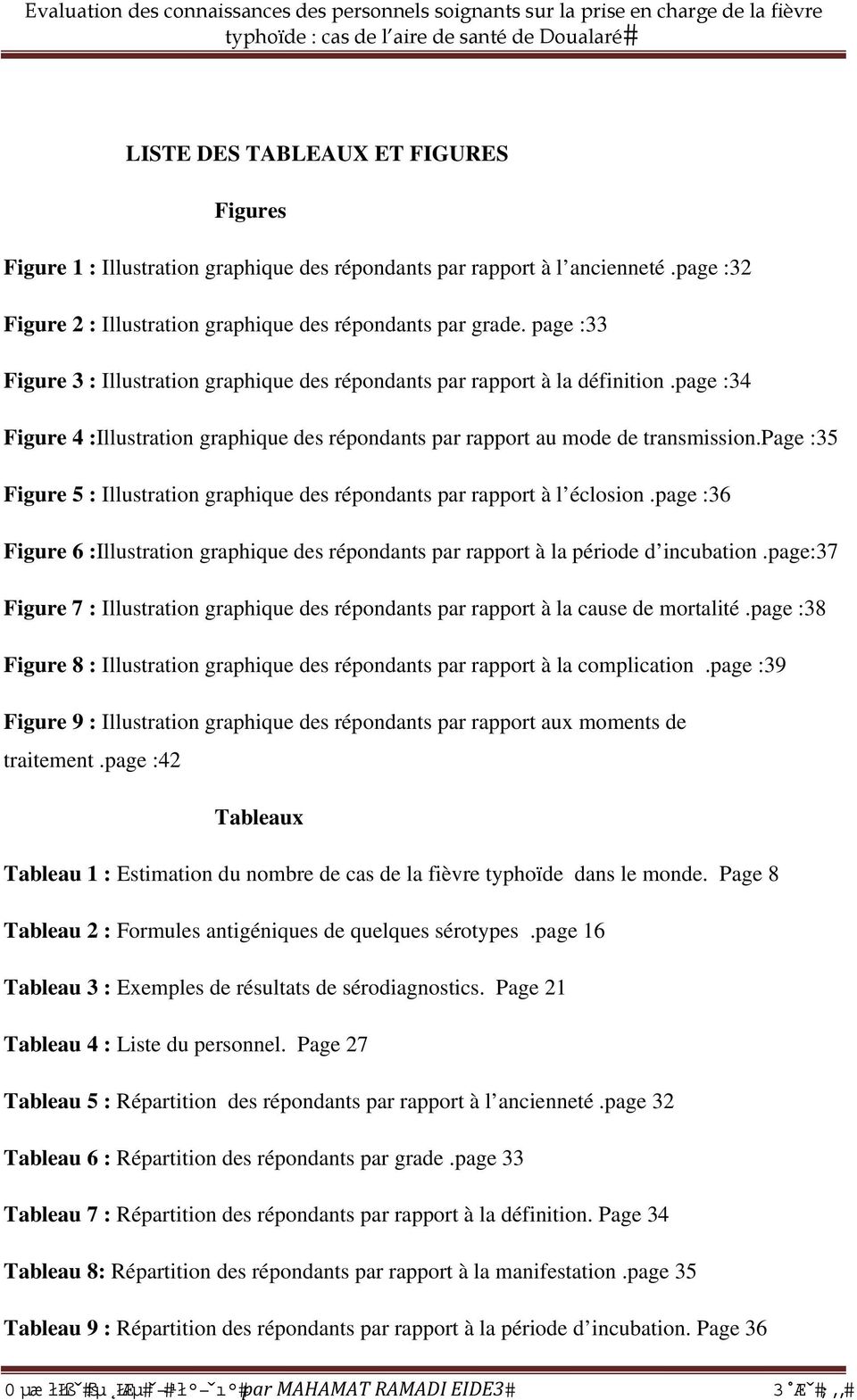 page :35 Figure 5 : Illustration graphique des répondants par rapport à l éclosion.page :36 Figure 6 :Illustration graphique des répondants par rapport à la période d incubation.
