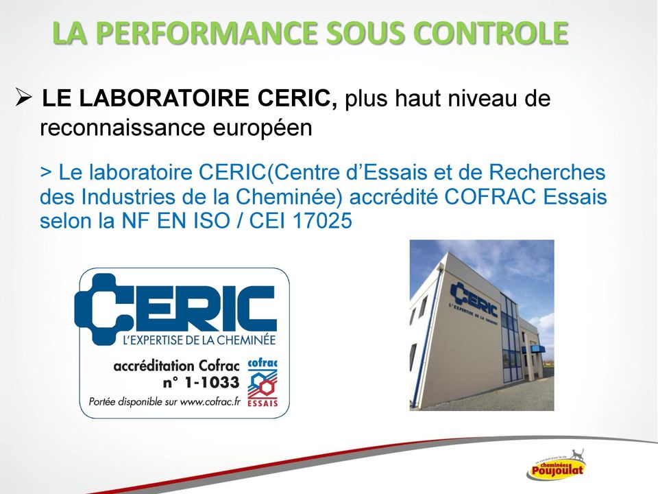 CERIC(Centre d Essais et de Recherches des Industries de